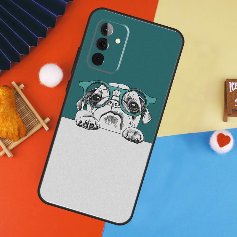 Cute Pug Dog Case For Samsung Galaxy A17 A35 A55 A06 A16 A26 A36 A56 A53 A32 A52 A33 A13 A14 A34 A54 A15