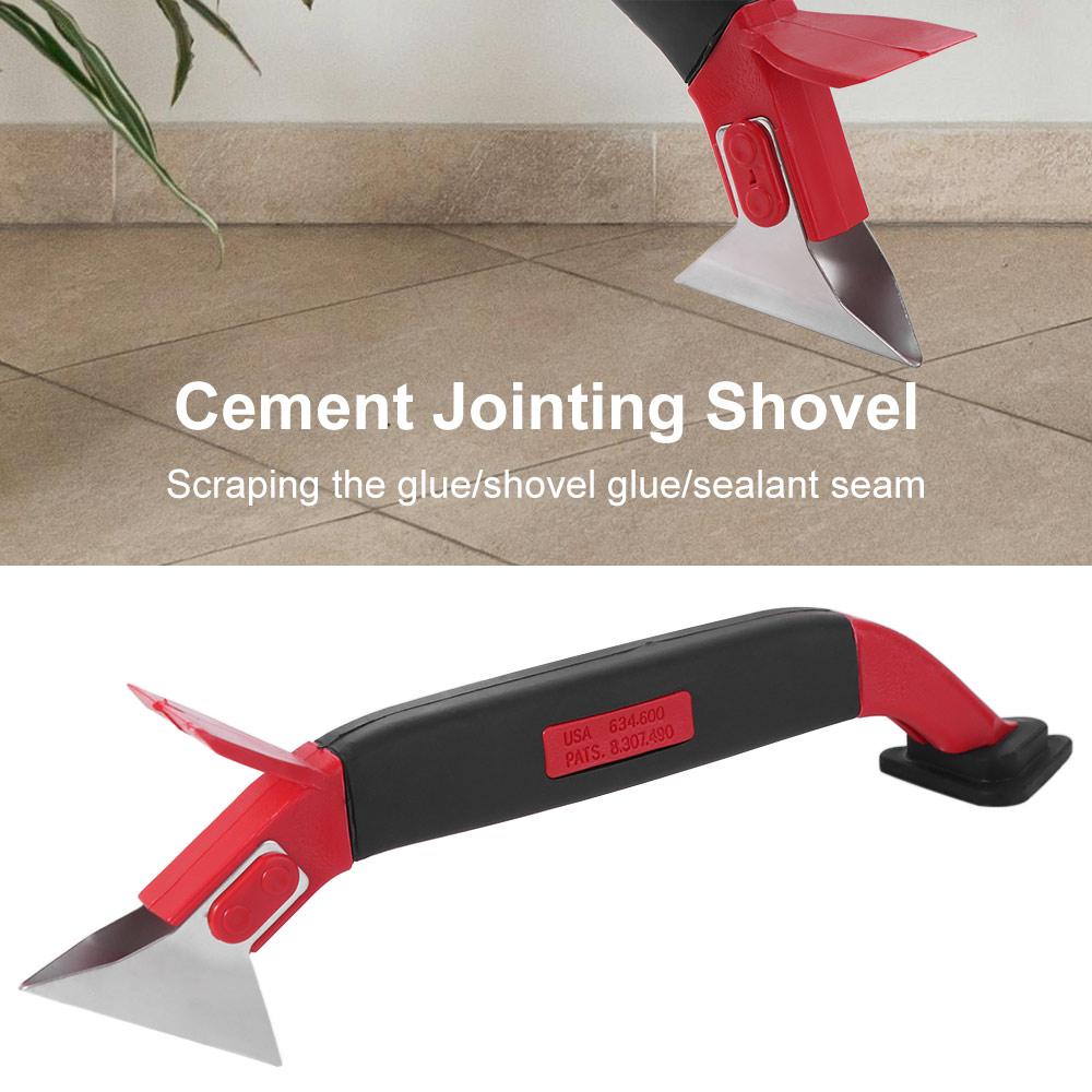 Ergonomics Grip Caulk Tool Multi-function Spureboard Clean Seam Glue Scraper  Tiles