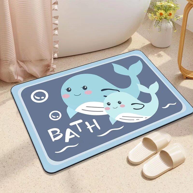 Door Dirt-resistant Bathroom Floor Mat Diatom Mud Water-absorbing Quick-drying Toilet Toilet Bathroom Non-slip Mat
