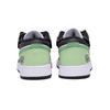 Jordan Air Jordan 1 Slip Resistant Abrasion Resistant Low Top Vintage Basketball Shoes Men's Black Green 553558-131(Team85-)