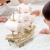 SAFIGLE Sailing Ship Wood Puzzle A DIY 3D Puzzle for Building Model Ships and Sailing Models for Kit Children.