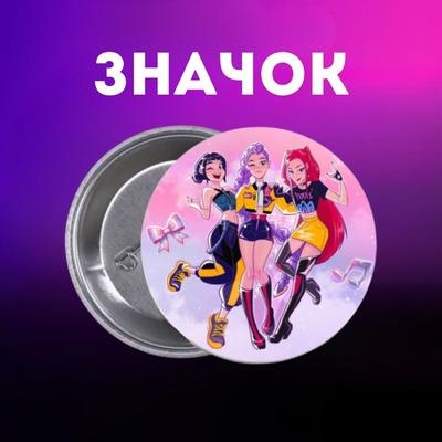 K-Pop Demon Hunters Badge On Pin for Backpack 44 Mm 1 Pc