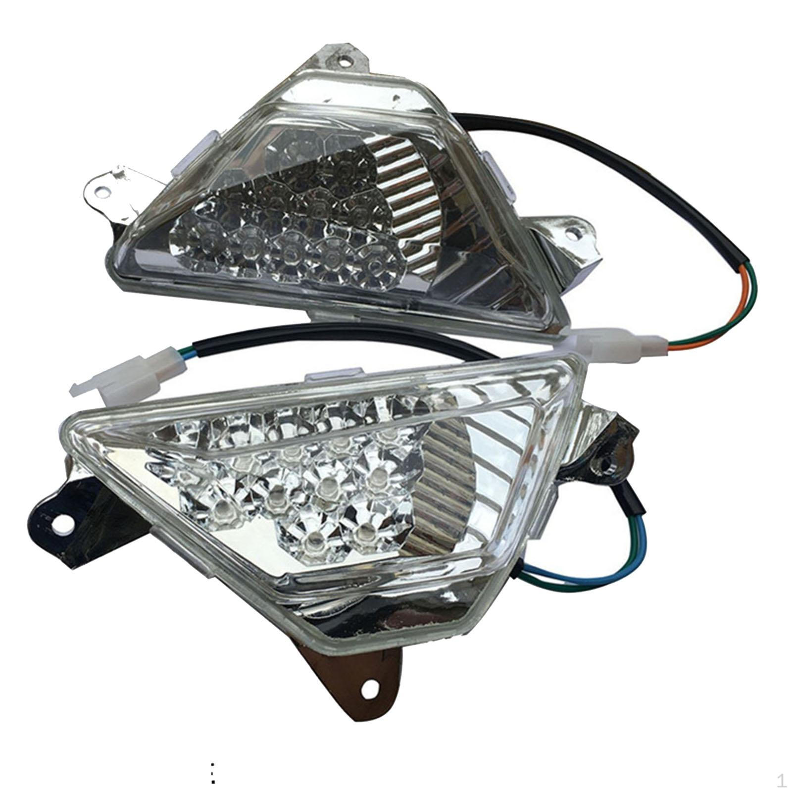 

2 шт. светодиодные указатели поворота, ночные предупреждающие огни, простая установка, запасная часть, лампочка чистый