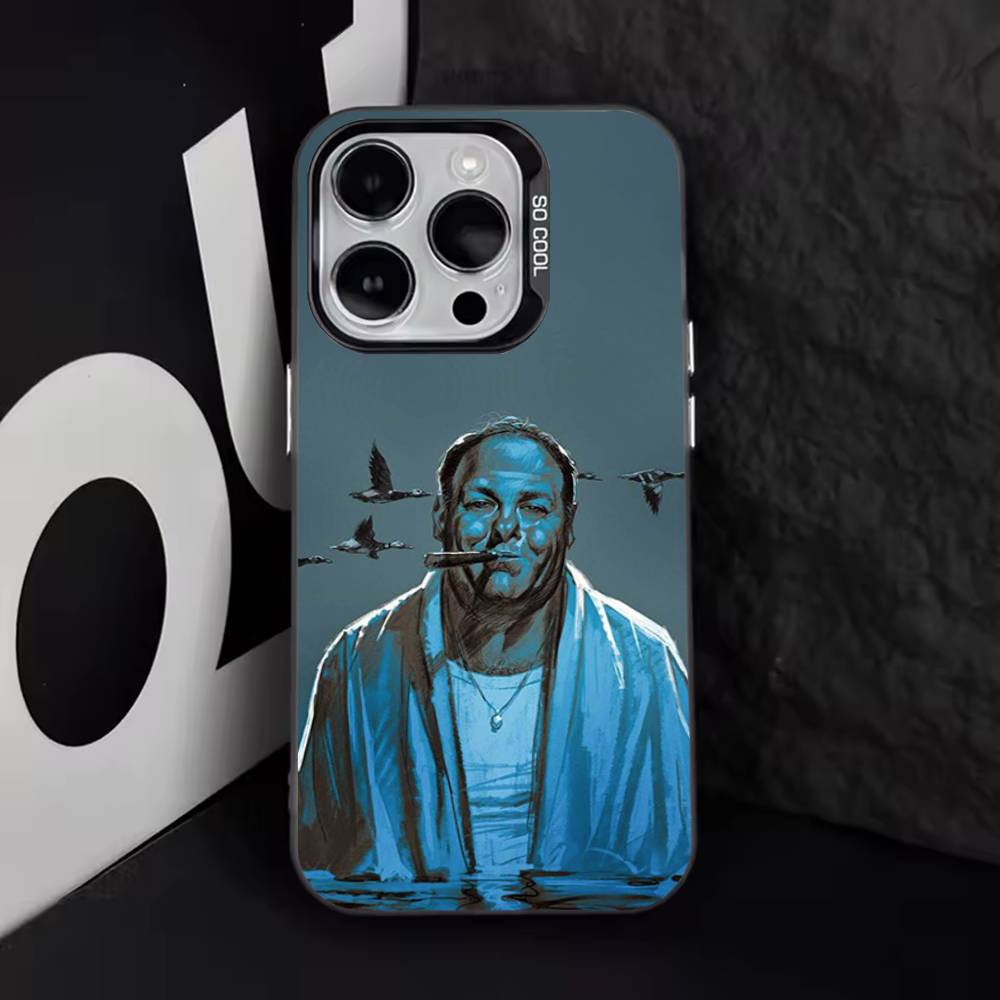 T-Tony S-Soprano Cool Phone Case For iPhone 17,16,15,14,13,12,11,Pro,Max,Plus,E,Air,Mini Black Tpu Cover