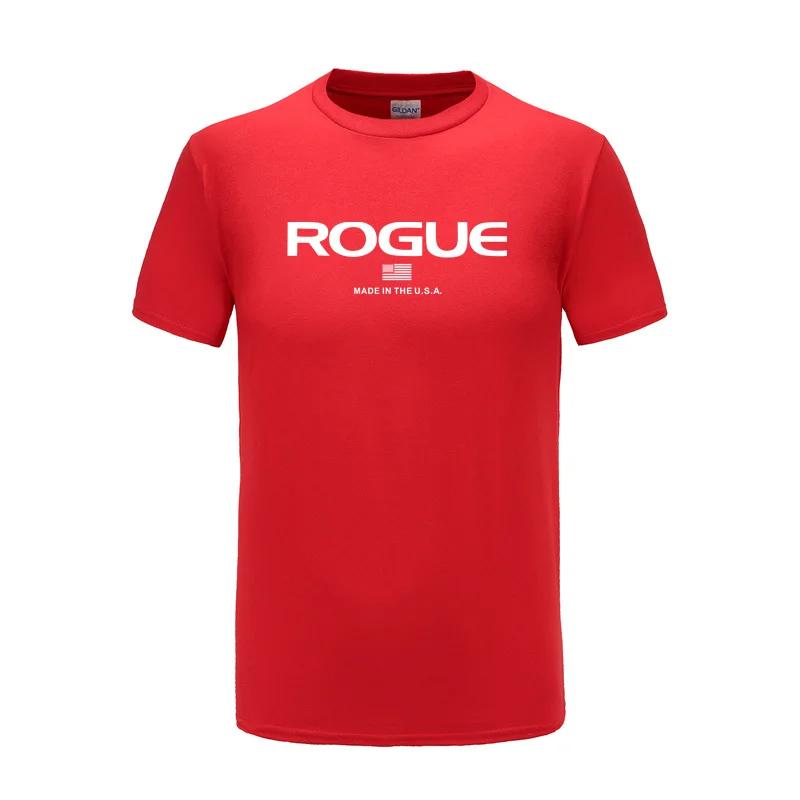 Rogue Fitness Custom Print T-Shirt for Casual Crew Neck Short-Sleeve Fashion Summer T-Shirts Tops Regular and Oversize Te