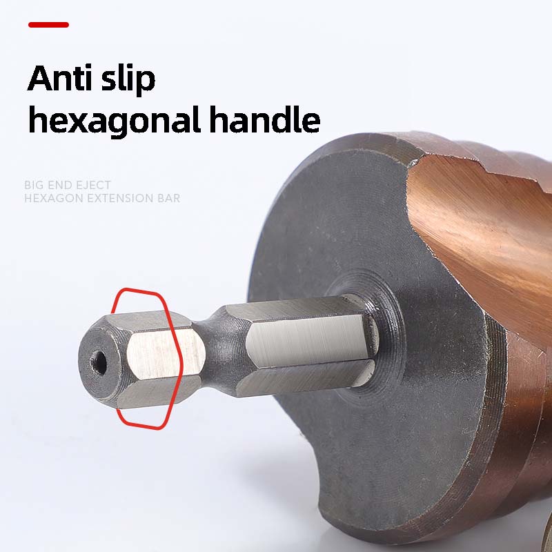 Step Drill Bit Universal Drilling Ultra-Hard Tapered Step Drill Bit for Metal Stainless Steel Multi-Functional Reaming Tool