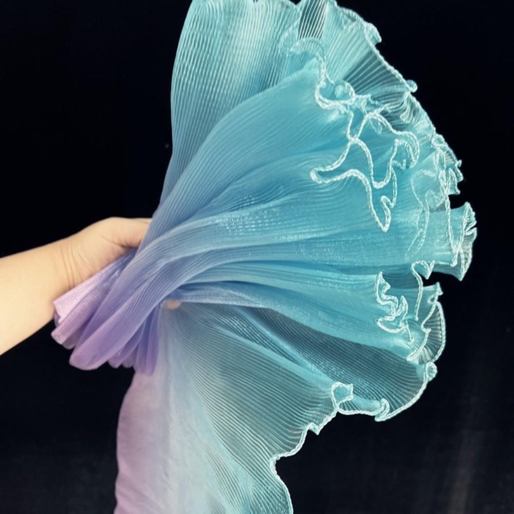30cm Width Gradient Organza Fabric Water-Shimmer Effect Wedding Dress Material  DIY Sewing