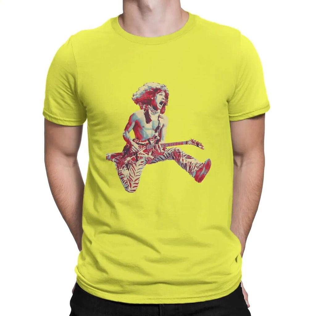Beliebte Metal Rock Band T-Shirts für Unisex Baumwolle Mode für Unisex T-Shirts O-Ausschnitt Van Halen T-Shirt Kurzarm Kleidung Sommer