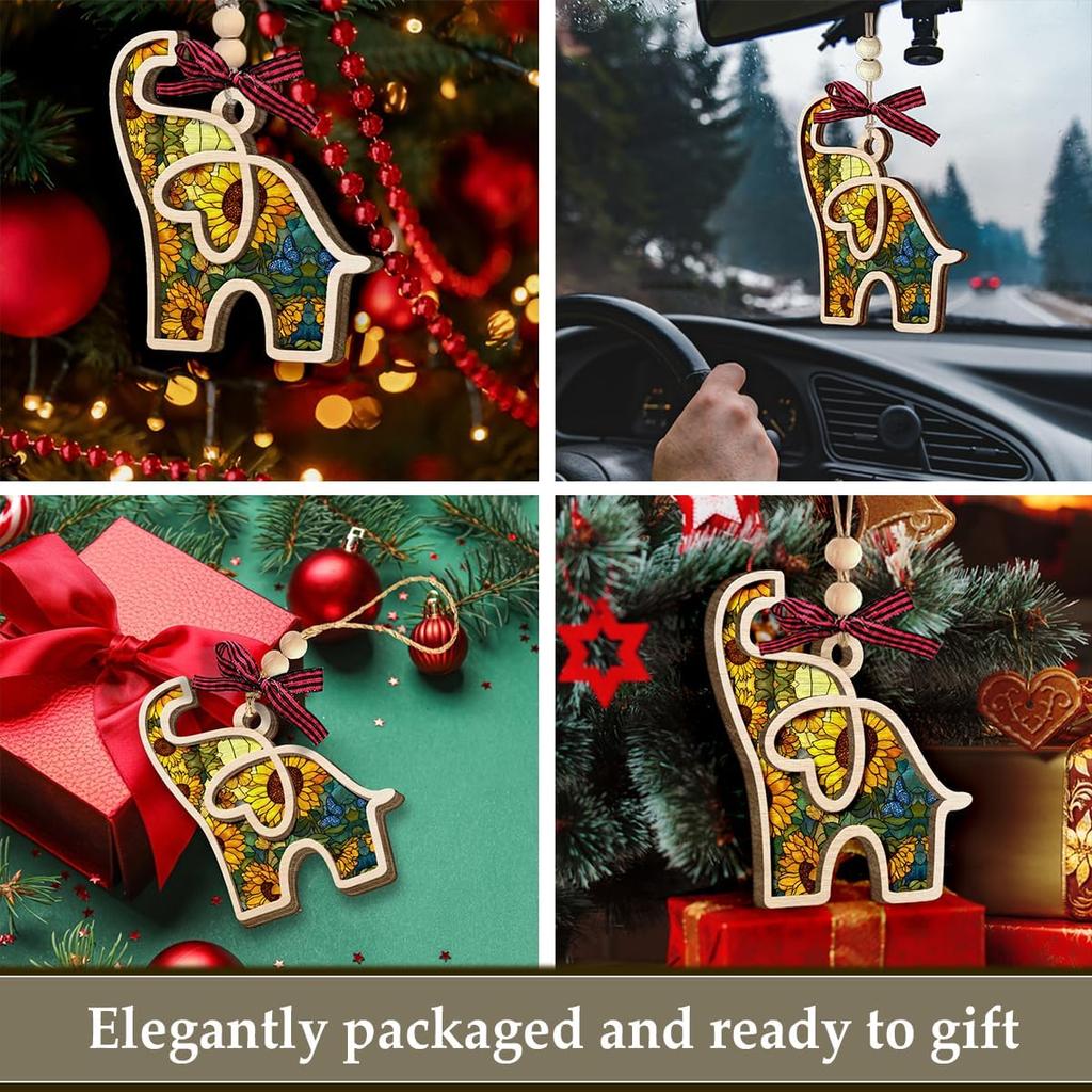 Friendship Elephant Gifts for Women 2025 - Sisterhood Bestie Ornament, Elegant Birthday Gifts for Sisters Siblings, Unique Ornaments for Tree Decor,