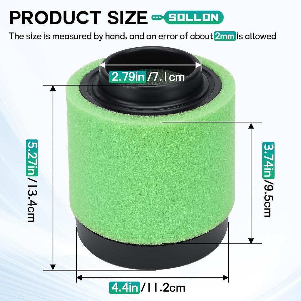 1253372 Air Filter for Polaris Trail Boss 325 330 2x4 4x4 Magnum 325 330 Trail Blazer 330 ATP 330 332 4x4 Blazer Quad ATV 2001-2009