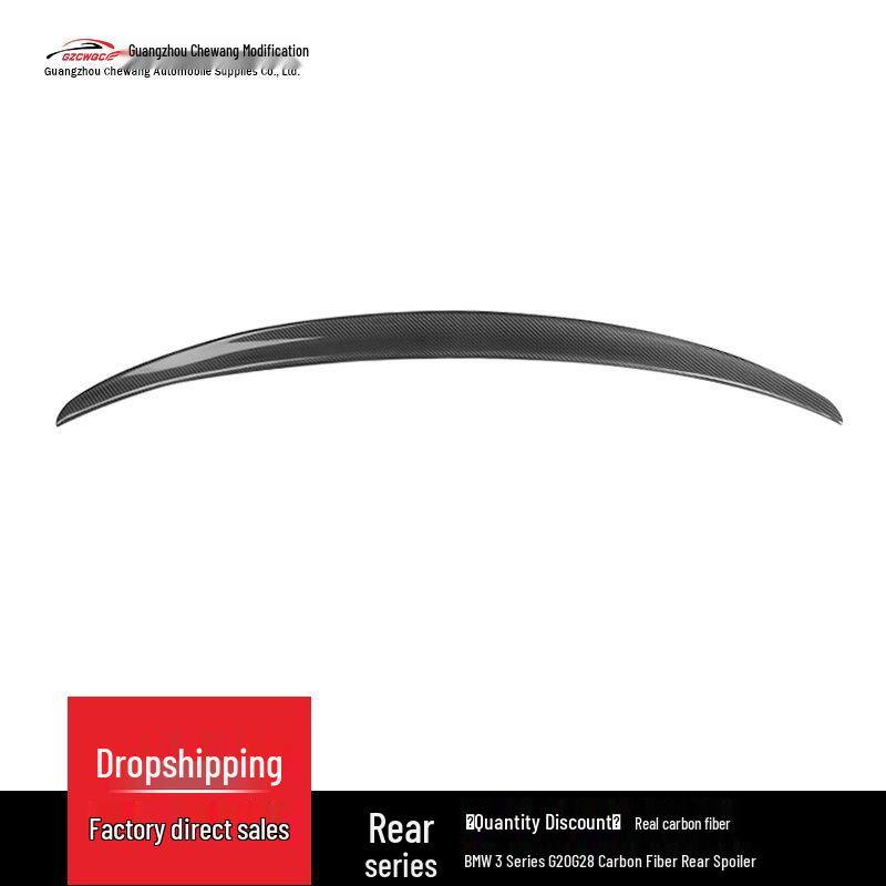 G20/G28 3 Series Carbon Fiber Rear Wing Spoiler - Punch-Free Installation