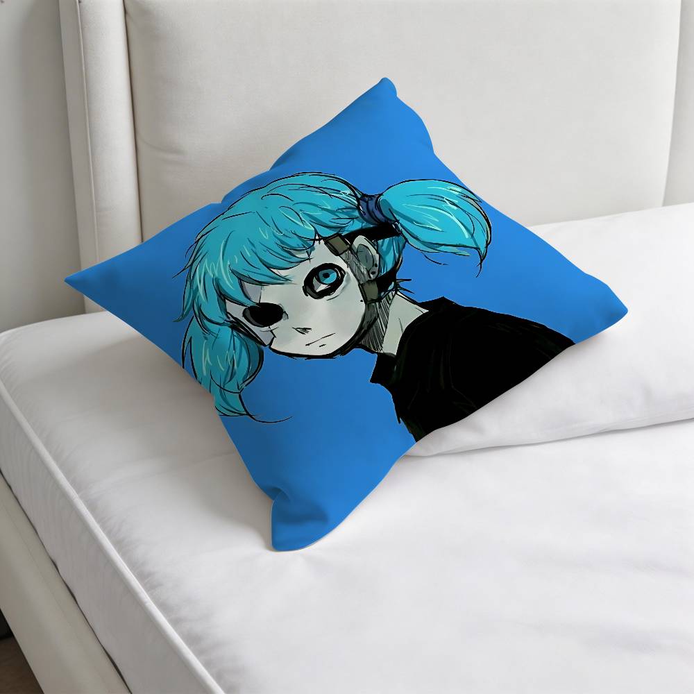 Game Sally Face Square Pillow Cover Decorative Throw Pillow Case for Sofa Couch Bed Home Car Living Room Decoration
