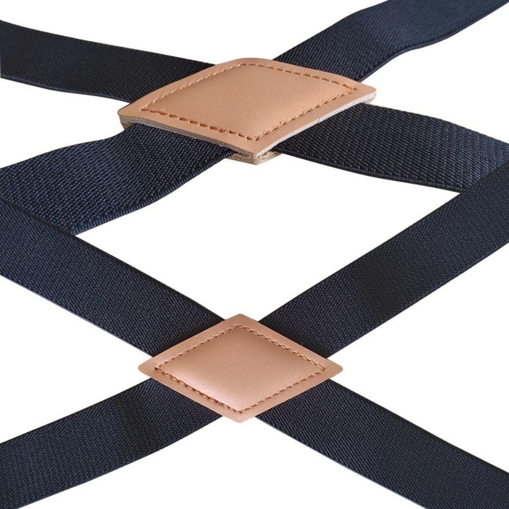 Metal Clip Suspenders for Men Retro Suspender Clip Casual Leather Suspenders Business