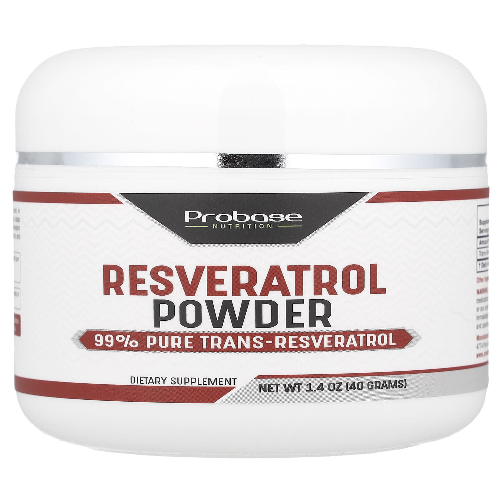 

Resveratrol Powder, 40G(1.4Oz)