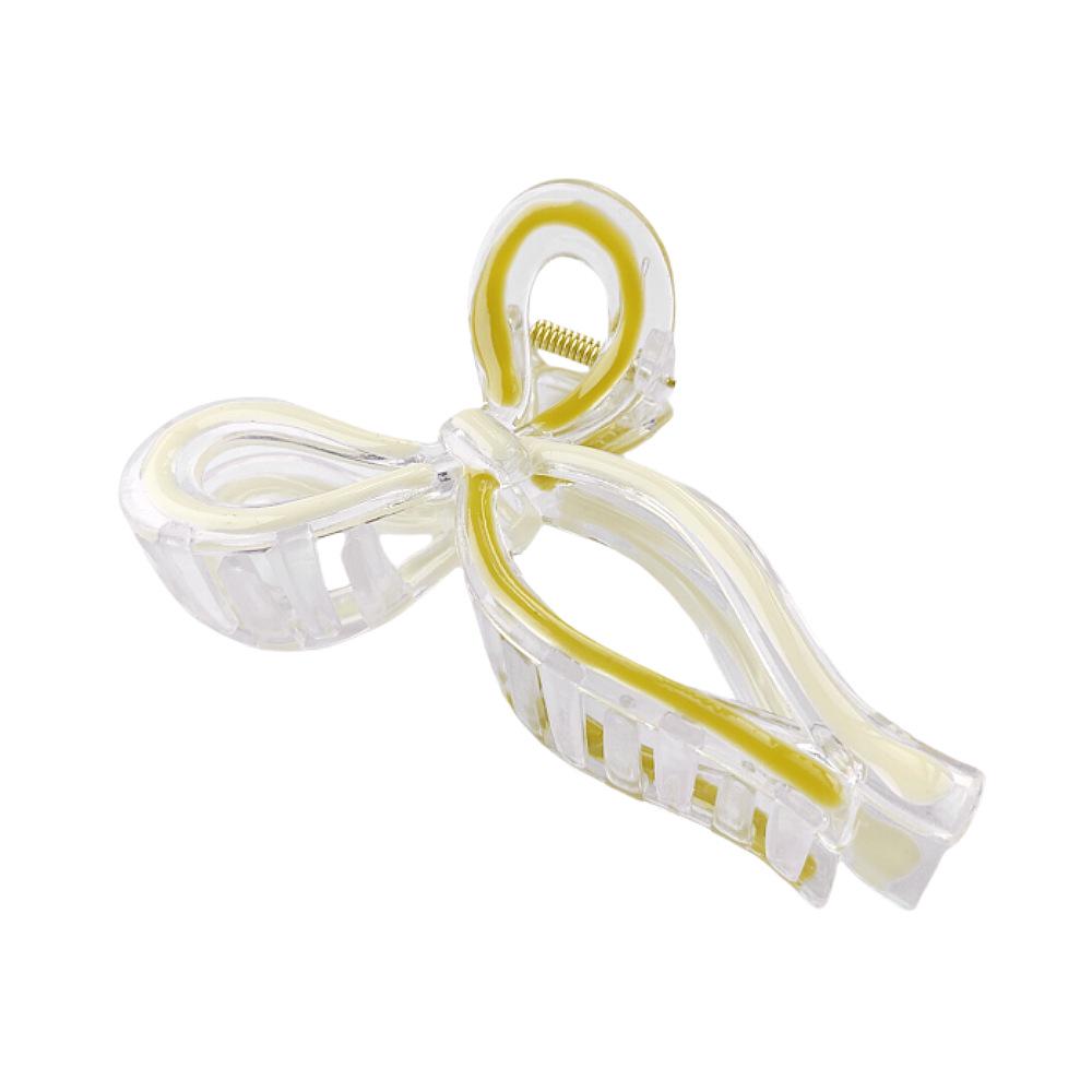 European and American Two-Color Large Bow Hair Clip