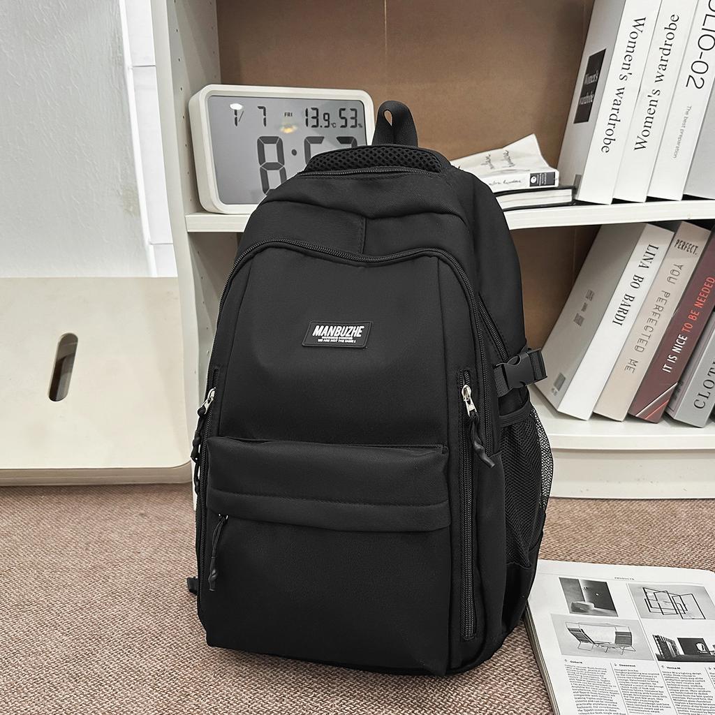 Schoolbag Korean version ins trendy cool dark wind large capacity leisure travel backpack high quality teen student backpack