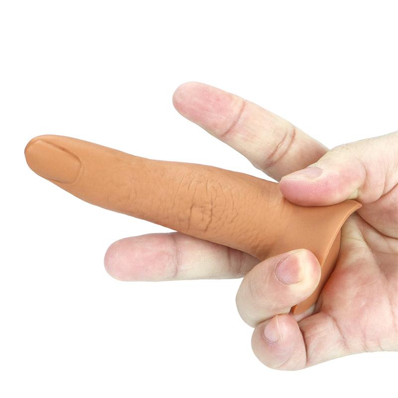 Plug anal moale pentru degete masculine Cinci degete mari din silicon Simulare cu degetul mic Penis Masturbare feminină Stick Dildo mare