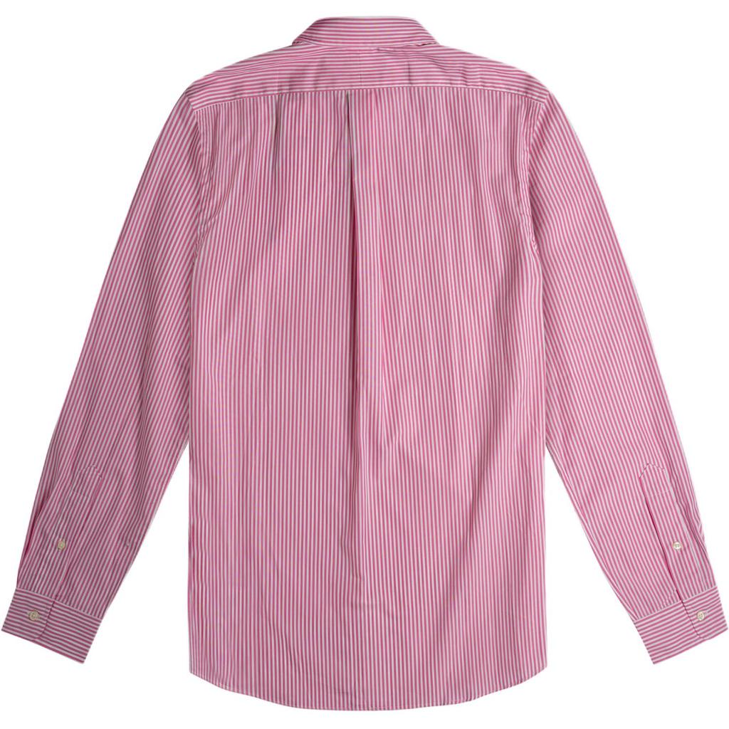 Polo Ralph Lauren Slim Fit Striped Pony Logo Embroidered Long Sleeve Shirt Men Shirts 710789731-002