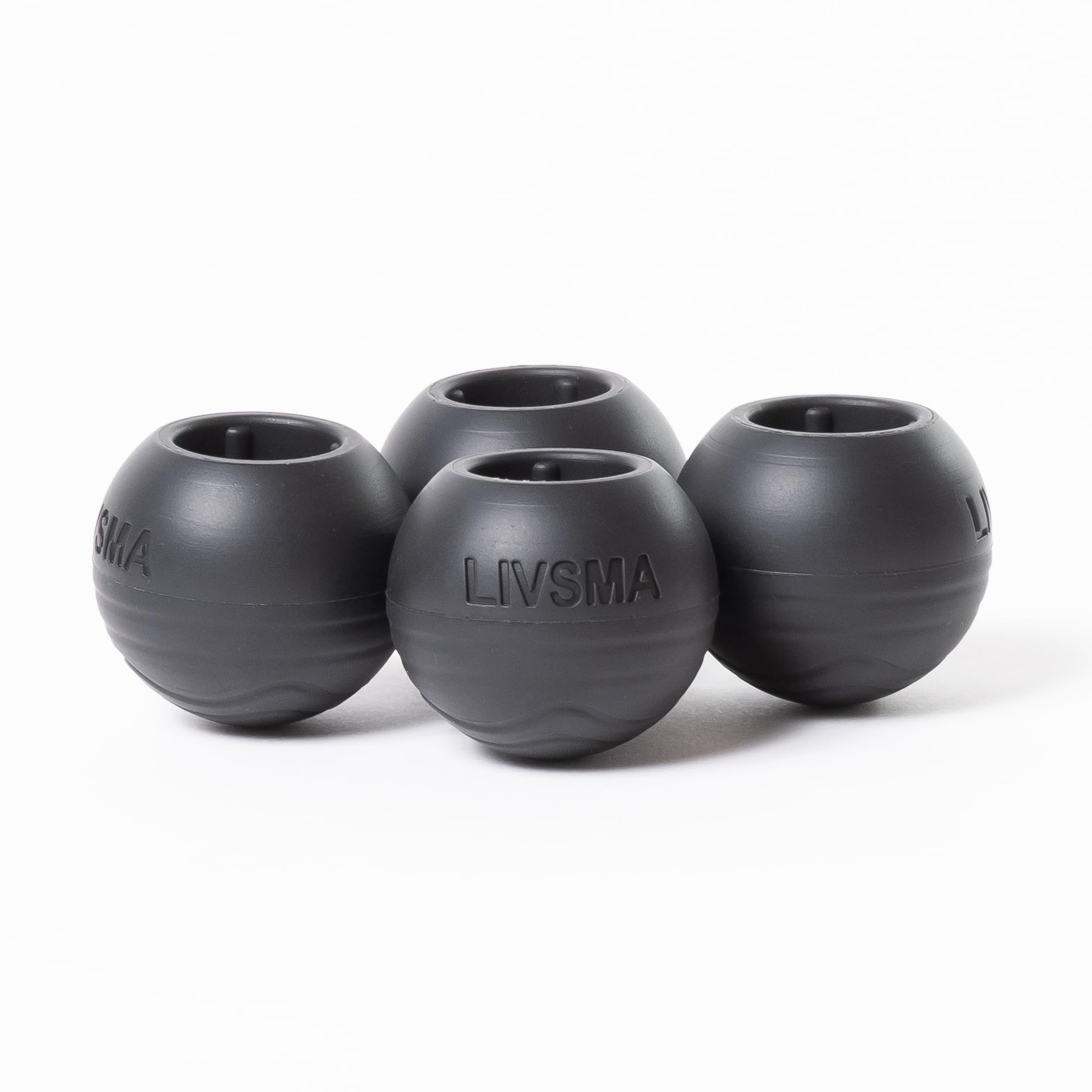 

LIVSMA Storage-Ready Outdoor Chair Leg Covers for Helinox Chair One and Chair Two, 45mm (Black), 1 Set (4 Pieces)