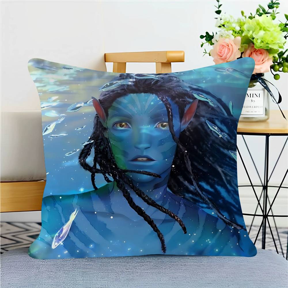 

Наволочка для декоративной подушки из фильма Аватар 45x45 см Мягкая Уютная Хлопковая Наружная Декоративная Наволочка На Молнии Для Дивана 16x16Inch