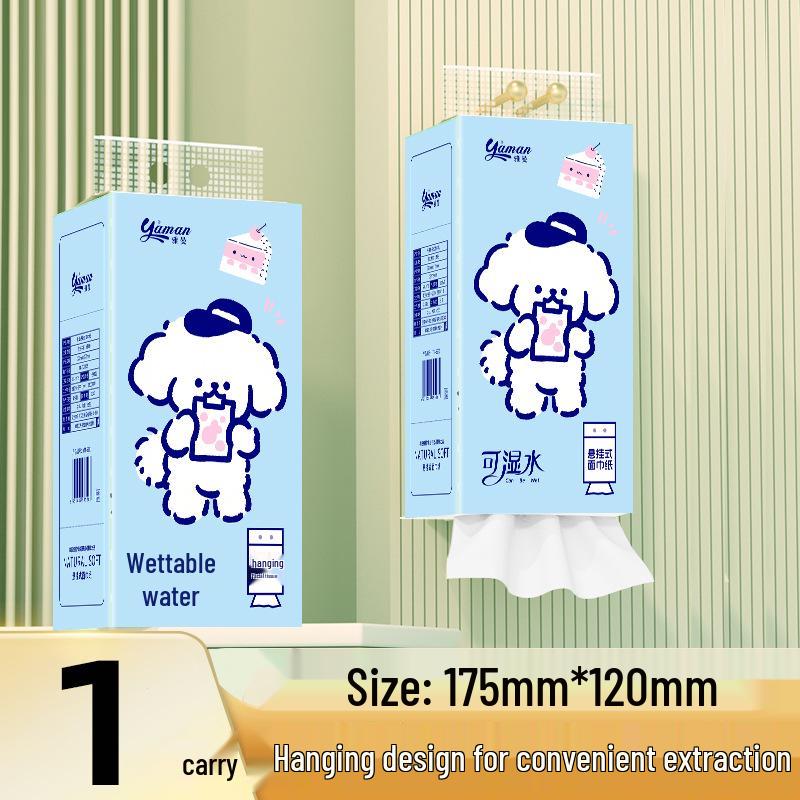 Thickened Pull-Out Tissue Paper with Hooks - No Shedding, Virgin Wood Pulp, Ideal for Home & Commercial Use