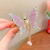 Cute Moving Butterfly Hairpin Girls Tassel Barrettes Hair Accessories Shaking Move Wing Top Clip Bangs Clip Jewelry