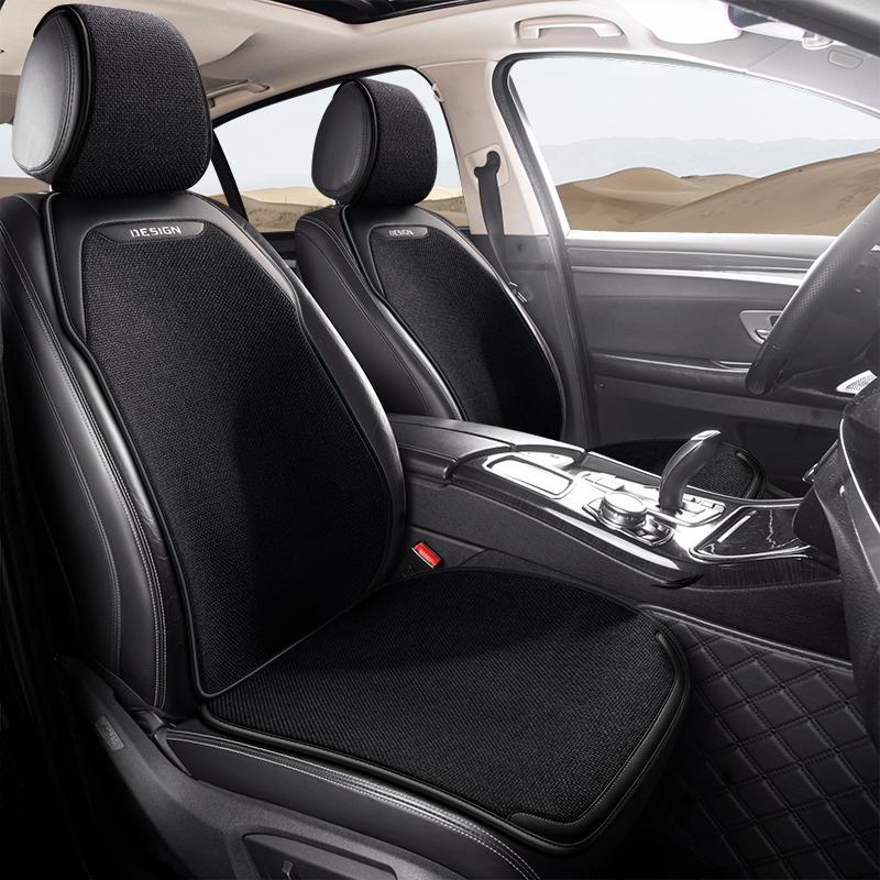 Linen Car Seat  Cushion Four Seasons General Purpose Separate Single Seat Cover for Most Cars  Comfortable and Durable