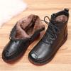 Women's Shoes Genuine Leather Boots Women's Fashion Winter Boots Female Flat Shoes Non-slip Warm Shoes Women Ankle Boots
