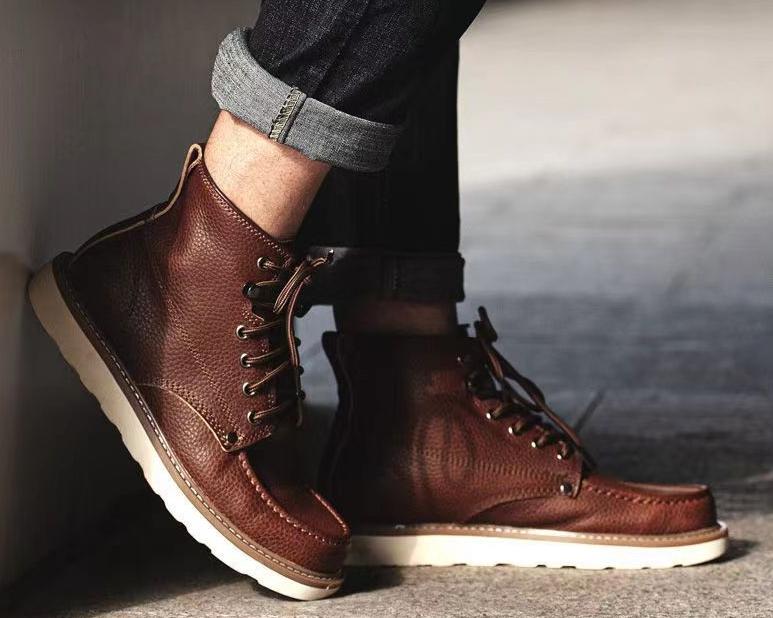Handmade Winter Cow Leather Shoes British