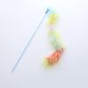 Rainbow Feather Cat Teaser Wand - Colorful Interactive Cat Toy, Fun Chasing & Swatting Play for Kittens & Adult Cats,