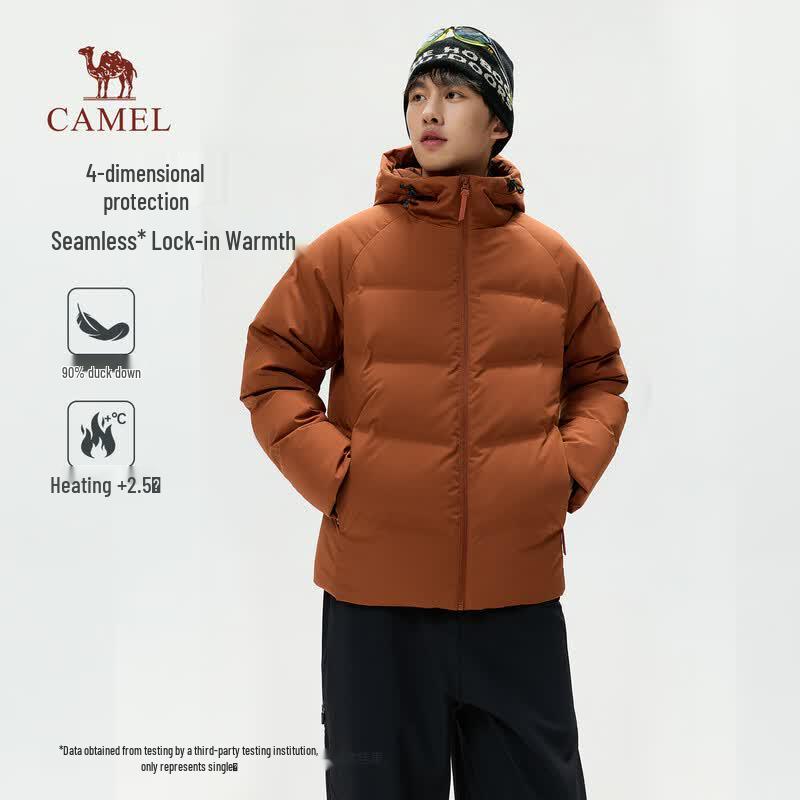 Camel Outdoor Windproof Down Jacket L