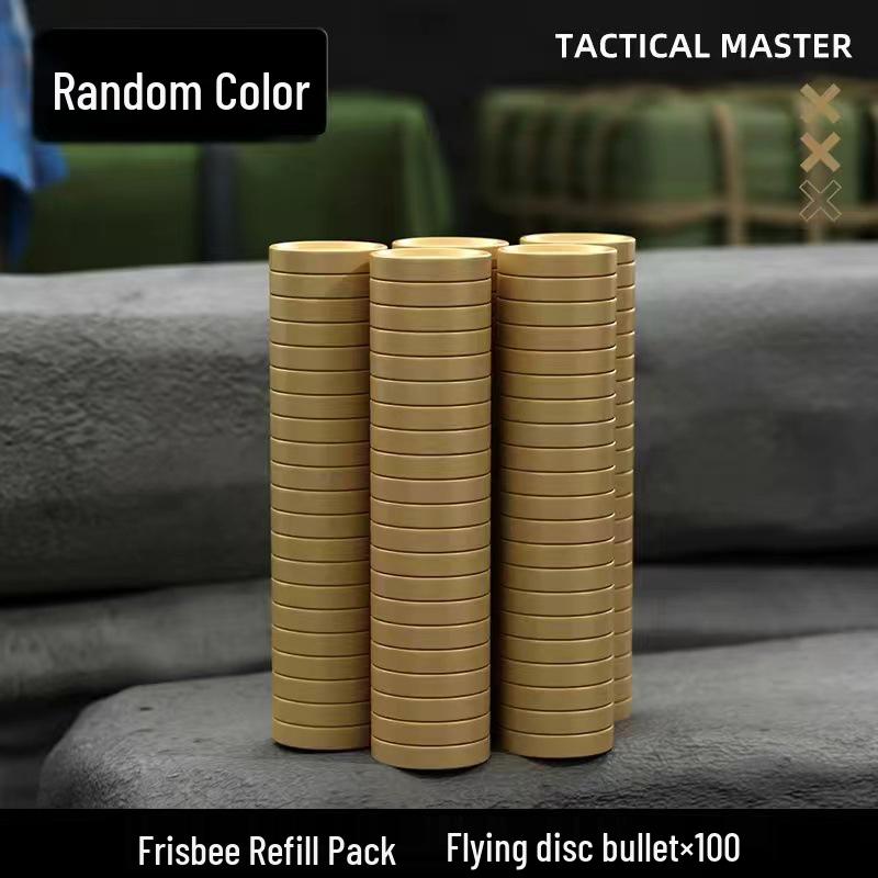 

Игрушка-запускатель фрисби, напечатанная на 3D-принтере - Безопасная и веселая для мальчиков и девочек Includes 100 Frisbees