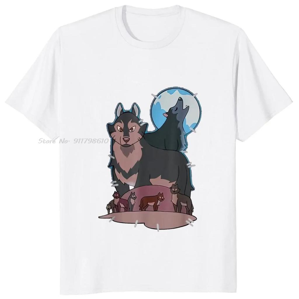 Cotton Tshirt Hunters Wolf Owl House Oversized T-shirt American Fantasy TV Animation Series Unisex Tops Tees Men's Clothing