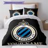 Club Brugge KV Custom Name Pattern Bedding,Quilt Set Quilt Cover Pillowcase Home Birthday Gift(1 * Duvet Cover + 2 * Pillowcase, Without Core)