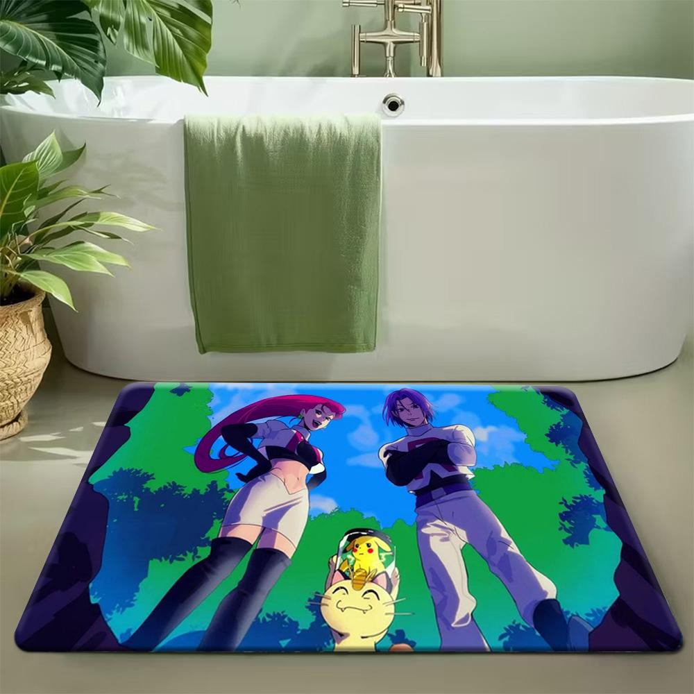 

Sunlit Forest Charizard Pokemon Print Doormat Non-Slip Water Absorbent Floor Mat for Home Decor 40cm x 60cm