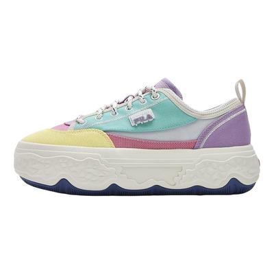 Rock Comfortable Casual Low-Top Canvas Shoes Women Sneakers Yellow Blue F12W421301FBG