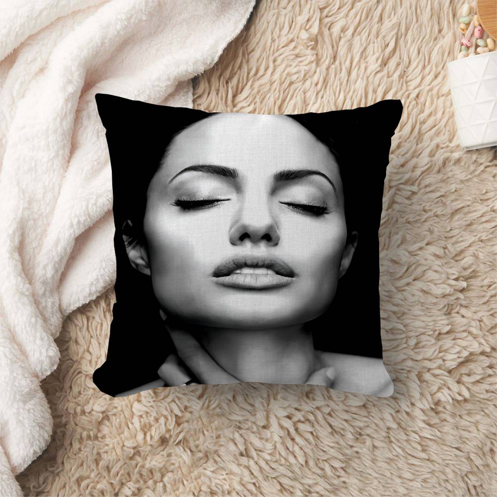 Actor Star Angelina Jolie Pillow Anime Pillow Sofa Bed Head Pillow Cover Cushion Cover x cm Fashion