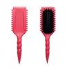 Wheat Straw Volumizing Curling Brush with Air Cushion - Bounce Technology Massage Brush for Wet/Dry Hair, Bathroom & Travel Detangling Styling Tool
