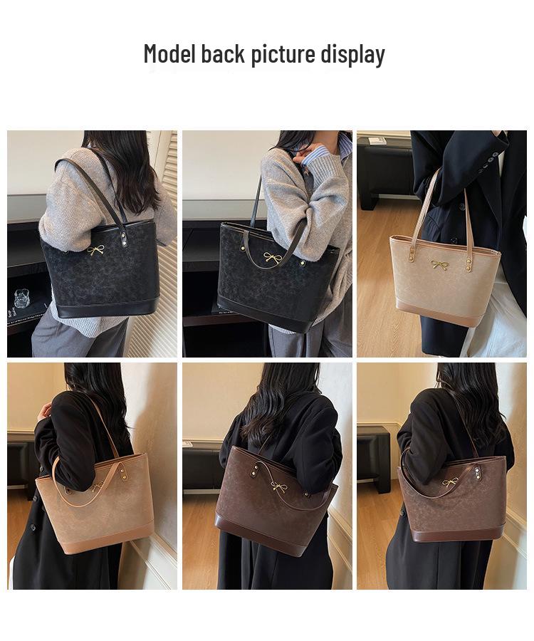 Women's 2025 Winter High-End Versatile Tote Bag - Large Capacity Commuter Shoulder Design