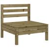 Vidaxl Ogrodowa Sofa 3-Osobowa, Impregnowane Drewno Sosnowe
