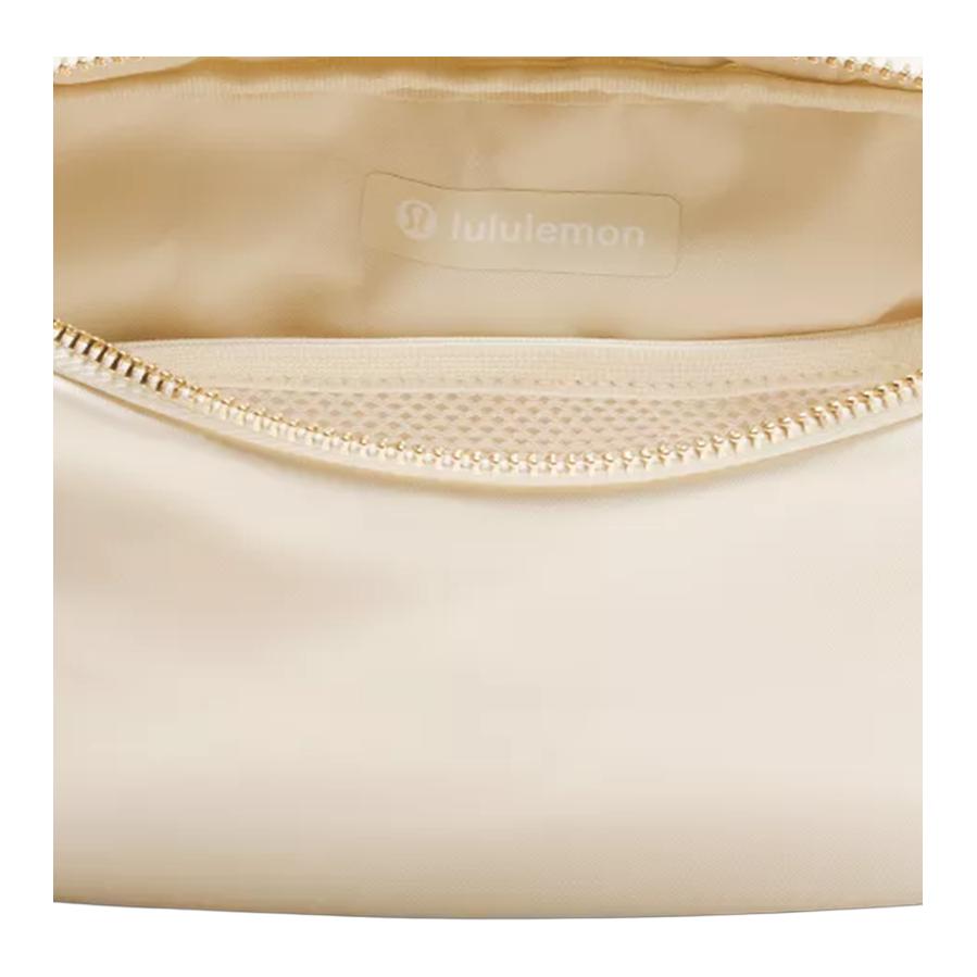 Lululemon Everywhere 2L Logo Zipper Closure Nylon Chest Bag Women Bags Light-Ivory Gold LU9BG8S-042797