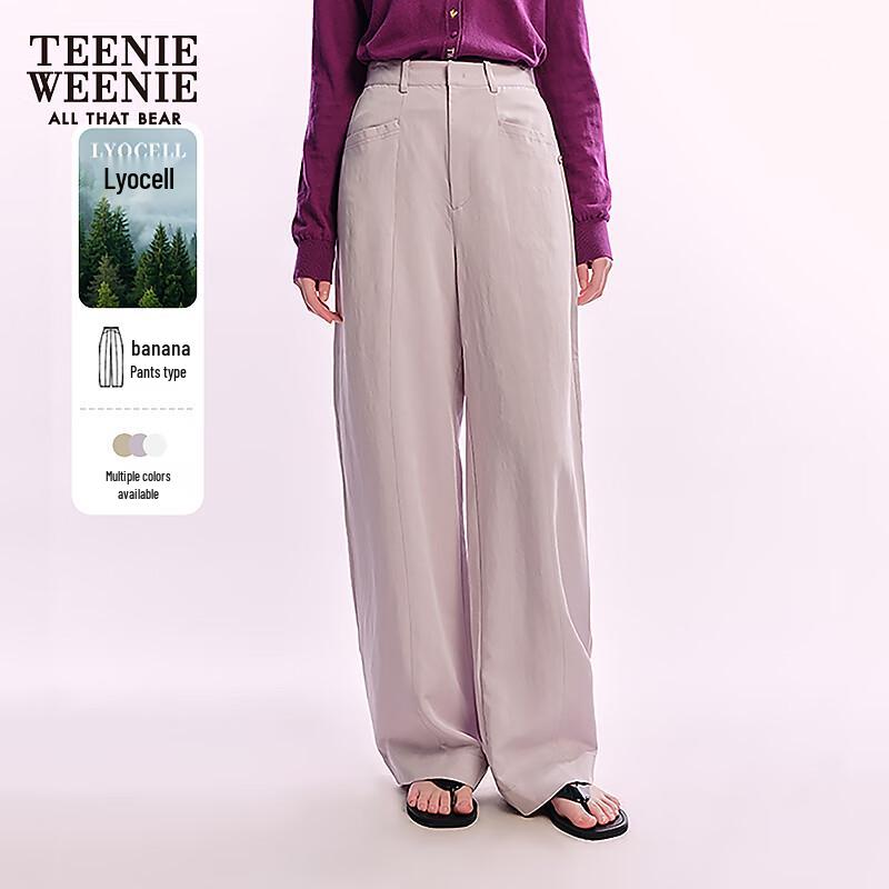 Teenie Weenie Women's Lyocell Relaxed Banana Trousers