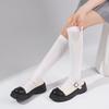 Jk Black White Long Socks for Women Lolita Solid Knee High Velvet Socks Girls Fashion Kawaii Sexy Cosplay Nylon Socks S-XL