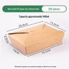 Kraft Paper Disposable Takeout Box