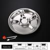 Yun Duo 304 Stainless Steel Round Kids Divided Plate