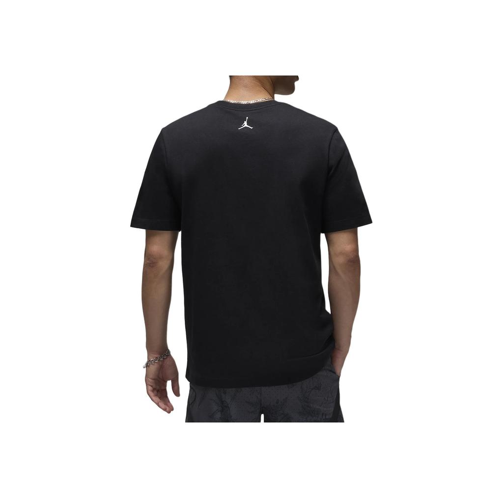 Nike Cotton Crew Neck Letter Logo Regular Short Sleeve T-Shirt Men Tops Black FZ1931-010