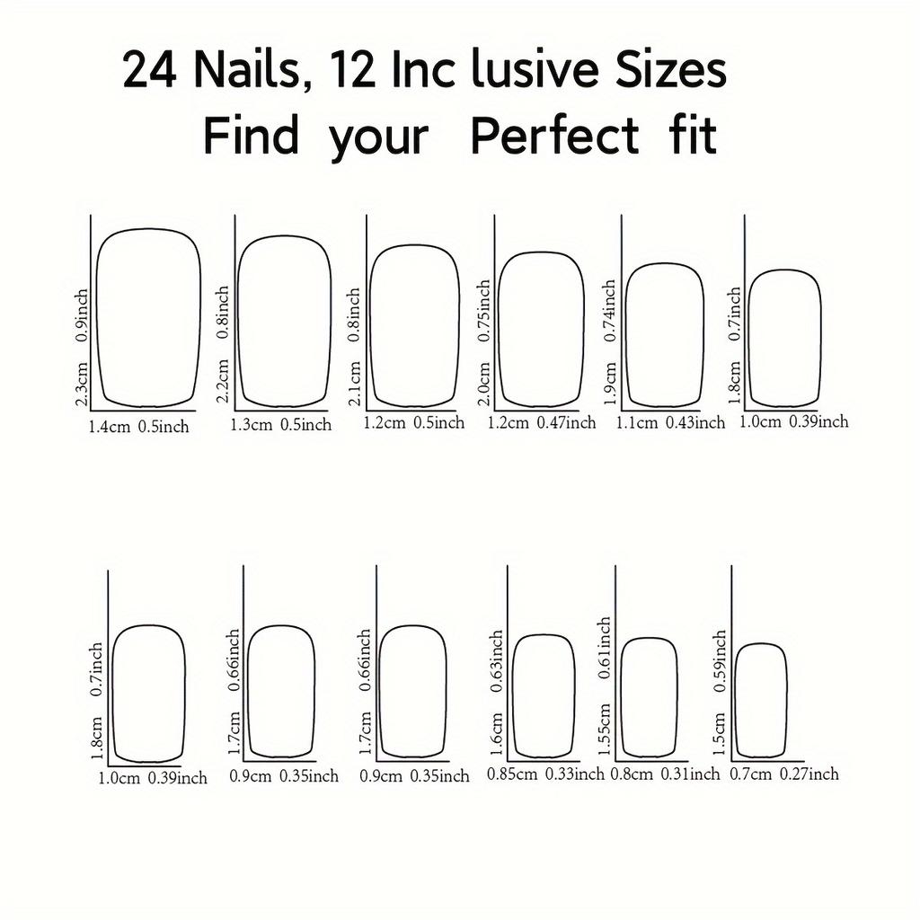 24pcs Glamorous White Square Press-On Nails Kit with Sparkling Rhinestones  Jelly Glue  Nail File - Medium Length French Tip False Nails Set for Women