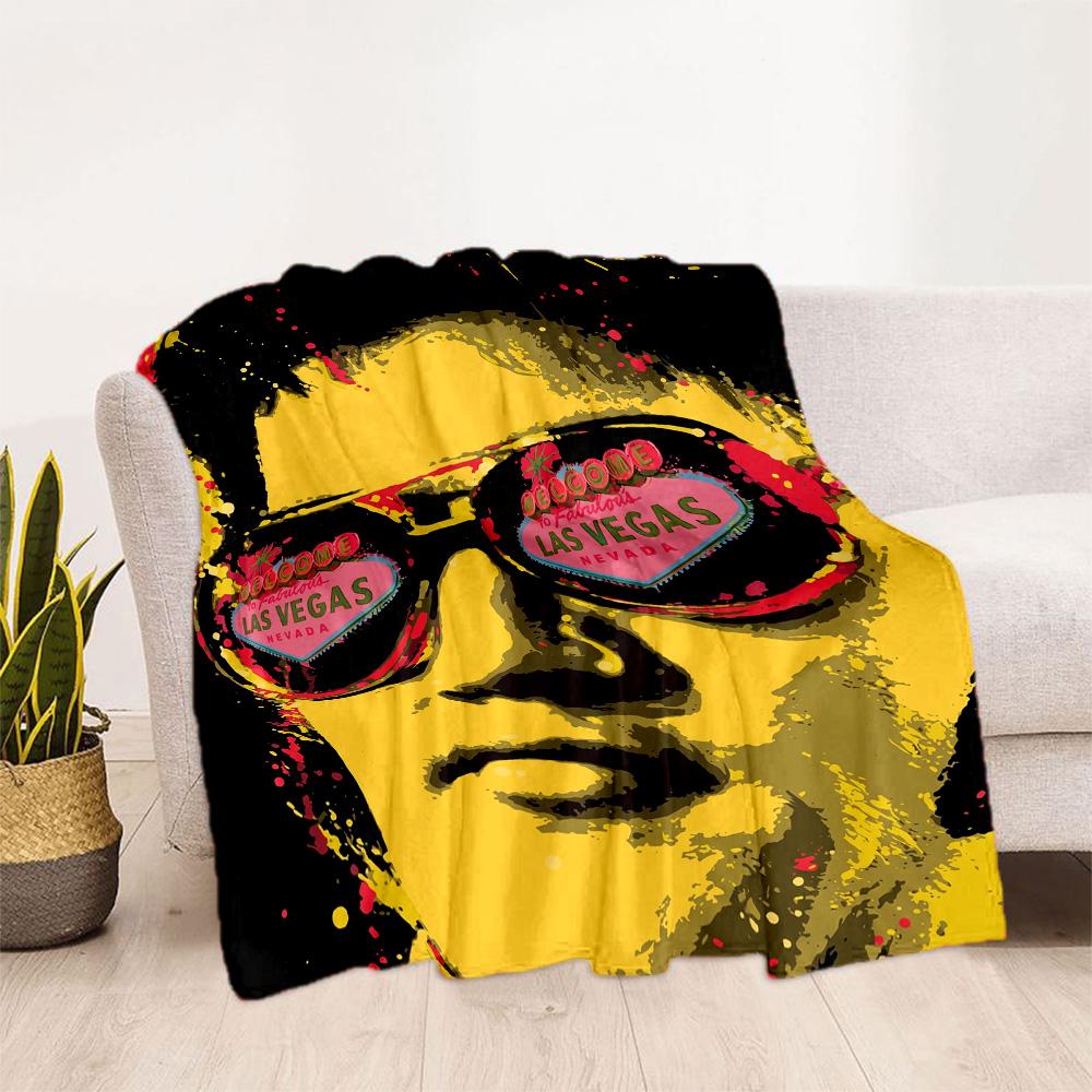 Vegas Sunglasses Pop Art Blanket Durable Comfort Suitable for Chair Office Couch for All Occasions Playful Design Gift for Travel Home Birthdays