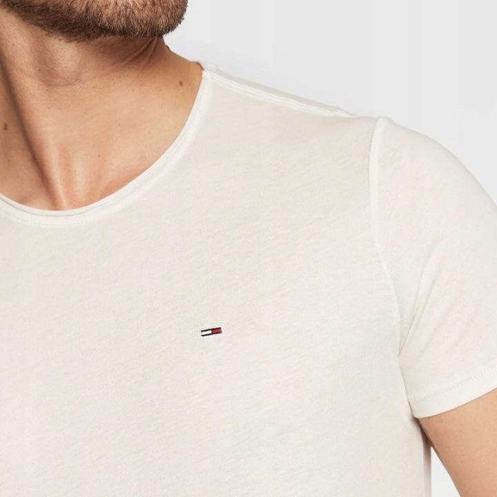 Tommy Jeans T-Shirt White Dm0Dm09586-Ybh