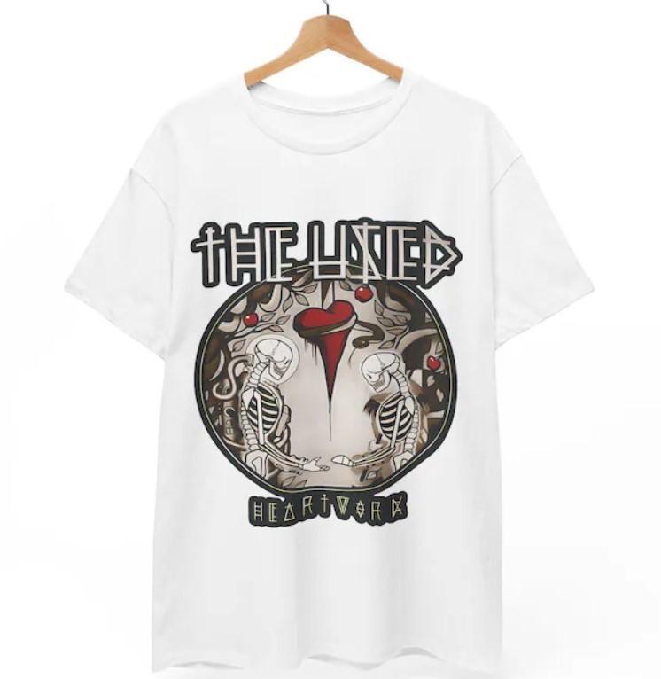 Unisex Front Tshirt The Used, Heartwork Unisex Heavy Cotton Tee Unisex T-Shirt XL